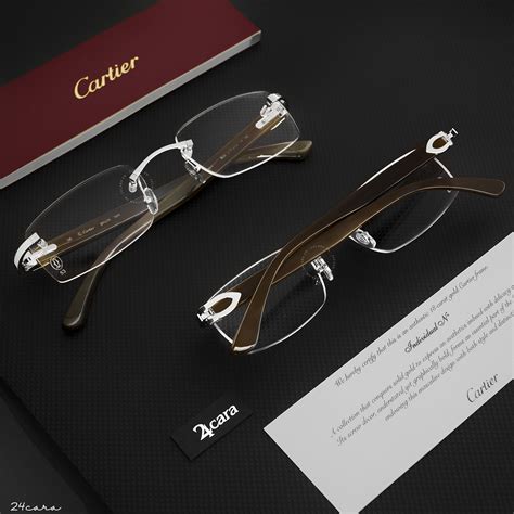 cartier glasses 140 genuine horn.